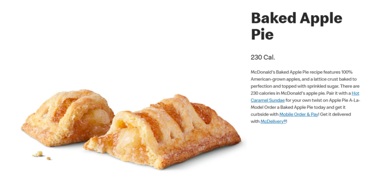 McDonald's baked pie