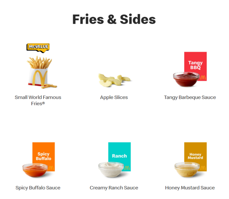 McDonald’s Fries & Sides Menu Prices, Nutrition and Details